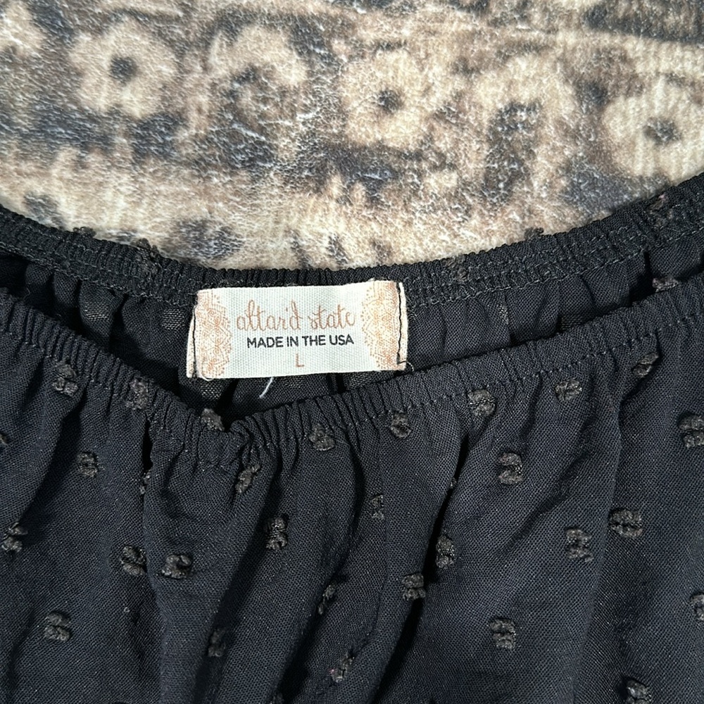 Altar'd State Dark Blue Flutter Sleeve Mini Dress - Picture 3 of 6